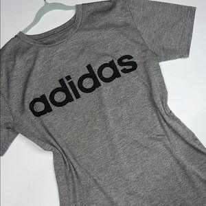 Adidas Gray T-Shirt with White Logo